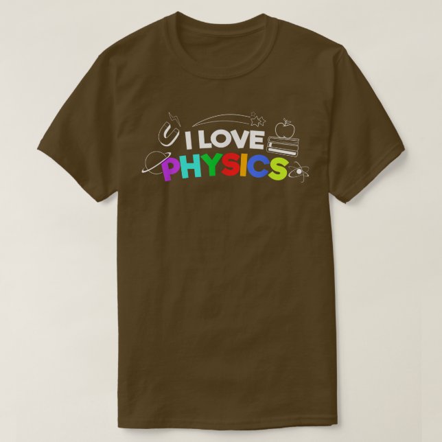 T-shirt Science Geek physique d'amour Nerd 1924 (Design devant)