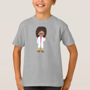 T-shirt Science Girl, Latina Girl, Cute Girl, Scientist