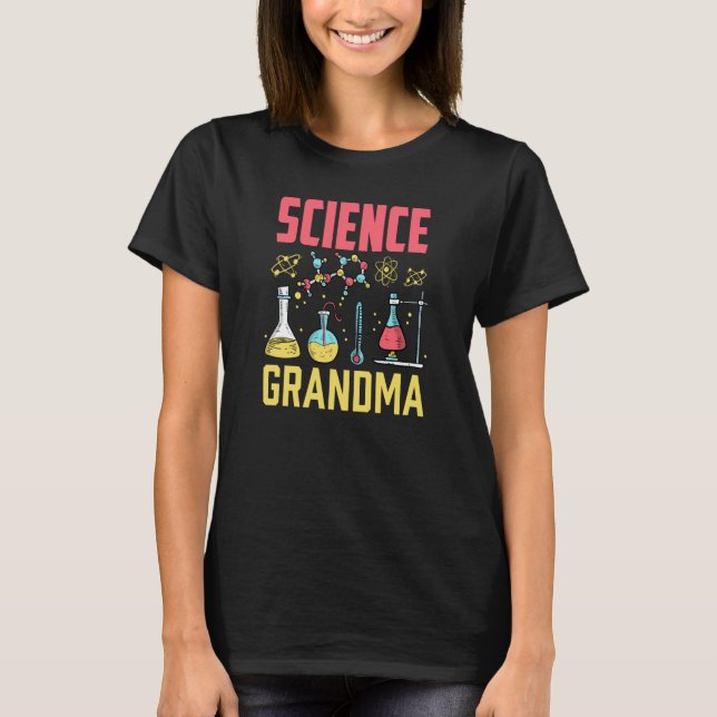 T-shirt Science Grandma Scientist Research Researcher Job (Devant)