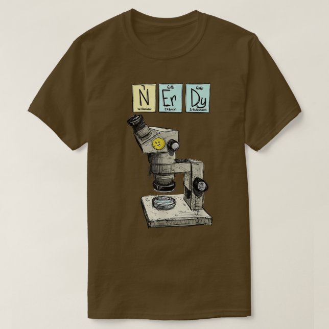 T-shirt Science is Cool, Science, Nerd, Nerdy, Microscope  (Design devant)