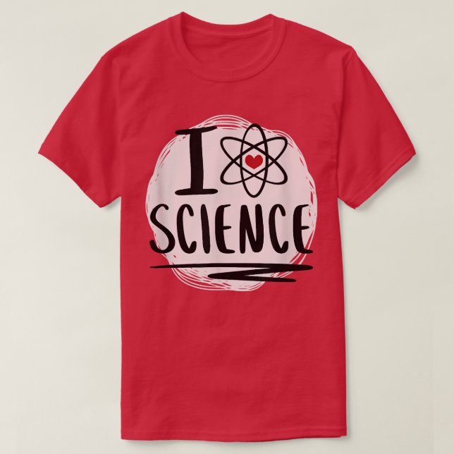 T-shirt Science - J'aime la science (Design devant)