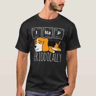 T-shirt Science Je fais une sieste Tableau périodique Mème
