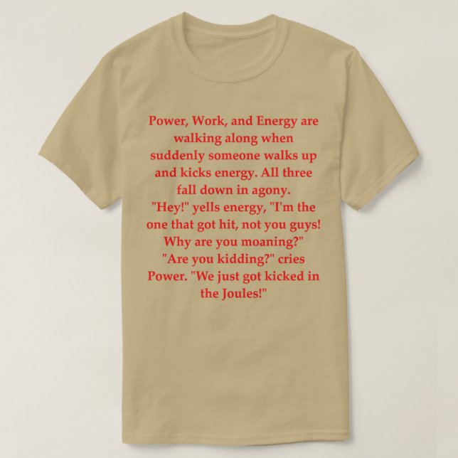 T-shirt Science Joke 22 (Design devant)