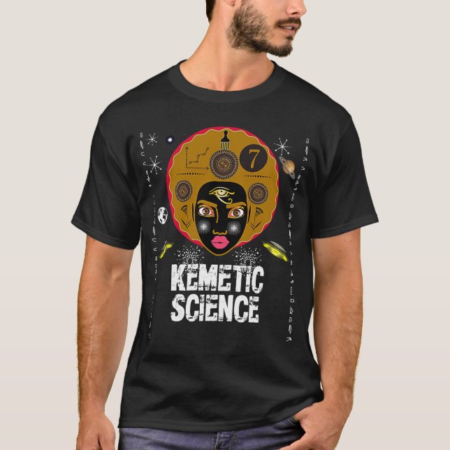 T-shirt Science kémétique Véritable Pourcentage Pharaon Py (Devant)