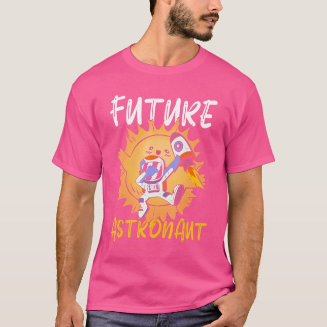 T-shirt Science Kids Universe Rocket Dabbing Future Astron (Devant)