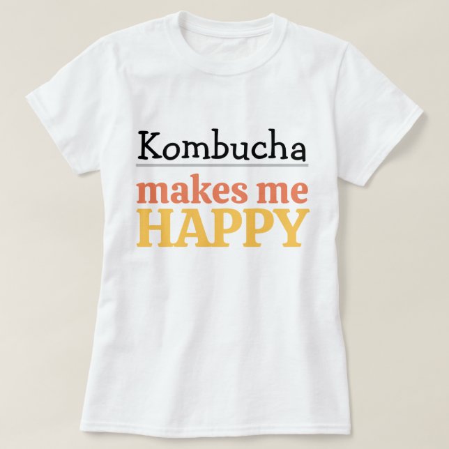 T-shirt Science Makes Me Happy Quote Vibrant Modern Cute (Design devant)
