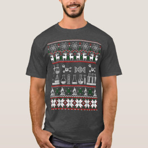 T-shirt Science Médicale Lab Vilain Chimiste de Noël