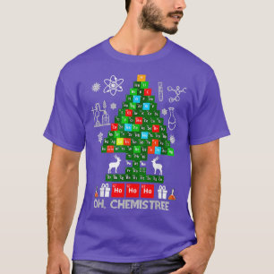 T-shirt Science Noël Oh Chemist Tree Chemistree Chemi