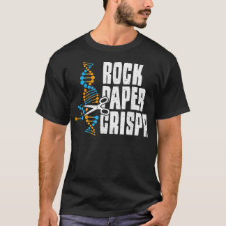 T-shirt Science Rock Paper Crispr Ingénieur Dit