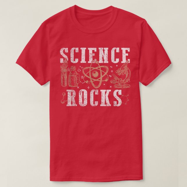 T-shirt Science Rocks Biologist Chemistry Physics Teacher  (Design devant)