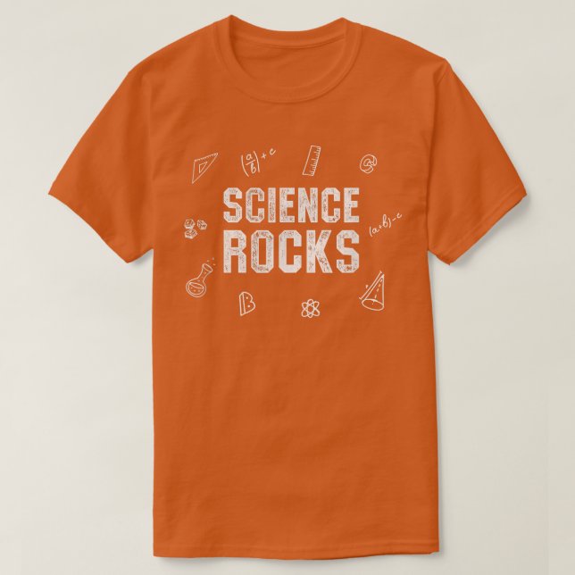 T-shirt Science Rocks Funny Math Biologie Chimie (Design devant)