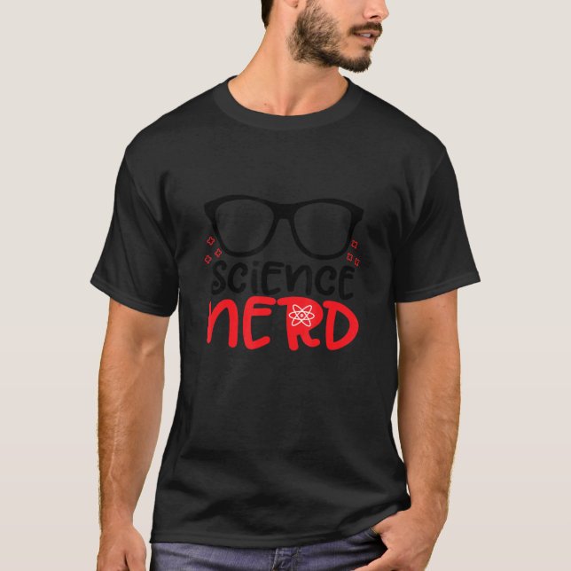 T-SHIRT SCIENCE SCIENCE NERD AVEC VERRES VÉRITÉ AEC (Devant)