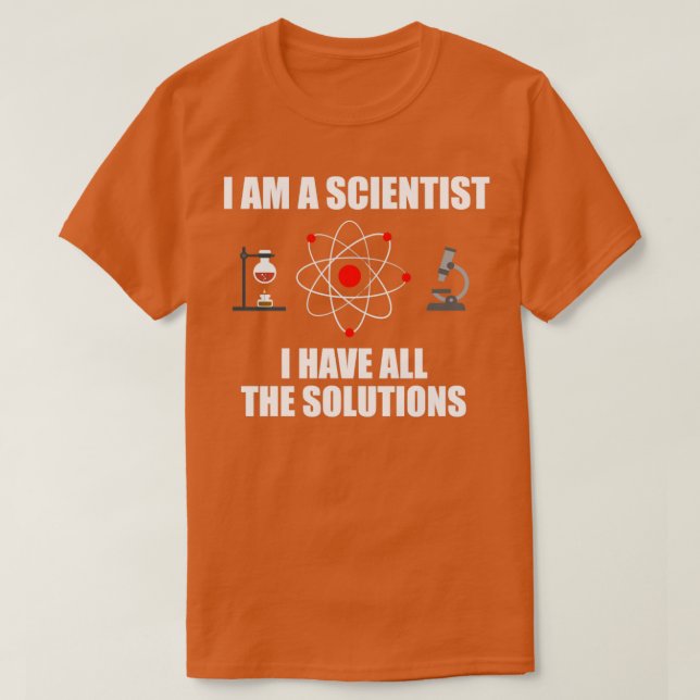T-shirt Science Scientifique Physique des atomes nerd chim (Design devant)