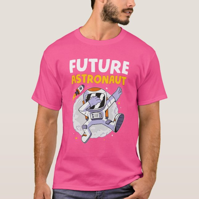 T-shirt Science spatiale Astronomie  Dabbing Astronaute du (Devant)