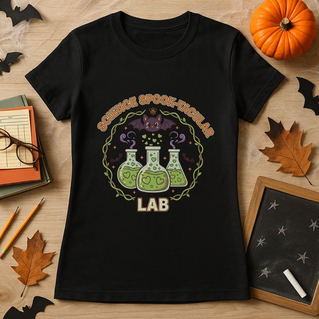 T-shirt Science Spook-tacular Enseignant en chimie scolair (Créateur téléchargé)