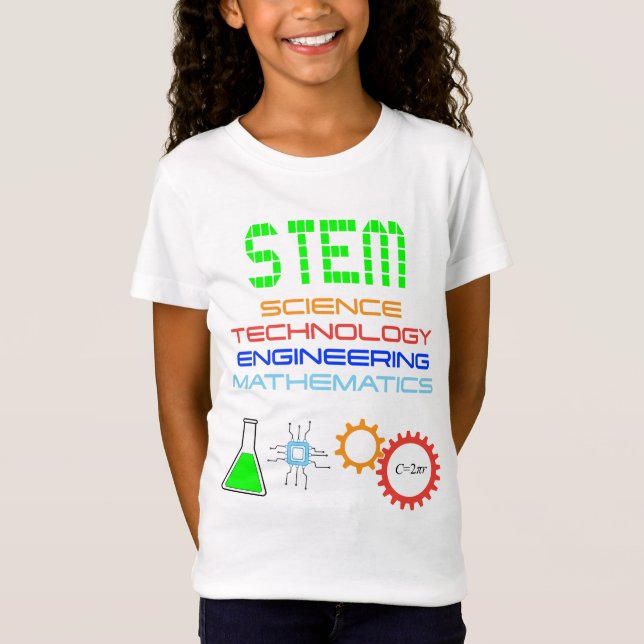 T-Shirt Science STM Technologie Génie Mathématiques (Devant)