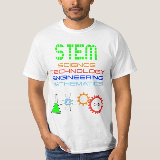 T-shirt Science STM Technologie Génie Mathématiques (Devant)