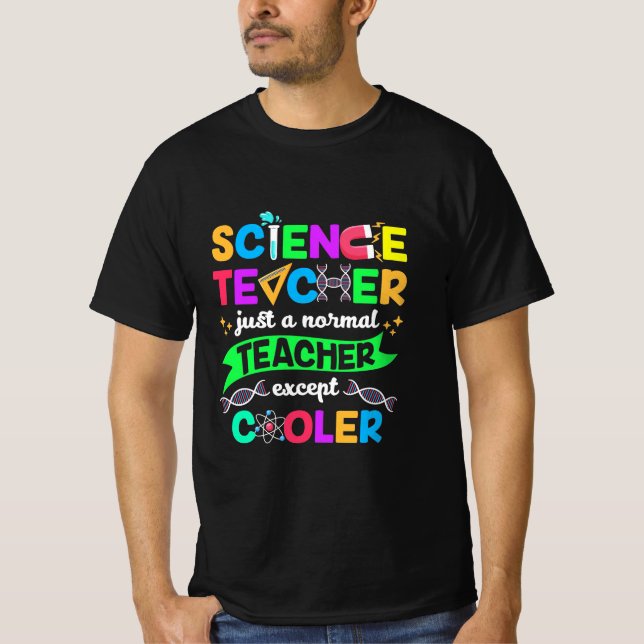 T-shirt Science Teacher Cool (Devant)