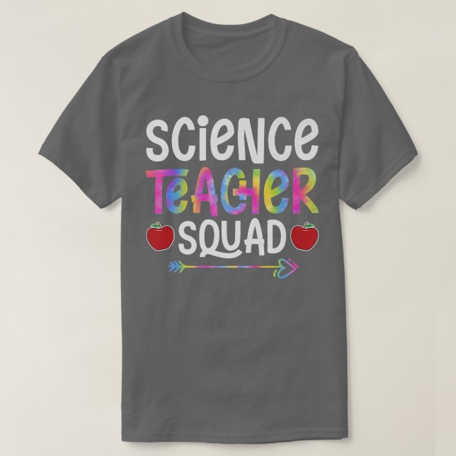 T-shirt Science Teacher Squad First Day of School Tie-Dye  (Design devant)