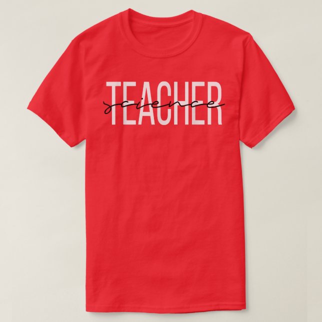 T-shirt Science Teacher Women in Science  (Design devant)