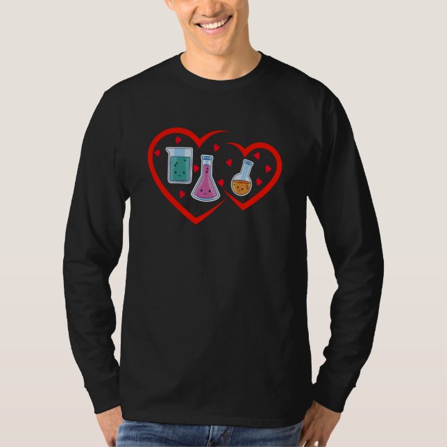 T-shirt Science Valentines Day Cute Chemistry Nerd Chemist (Devant)