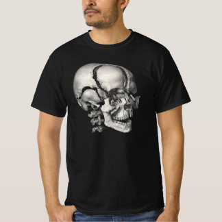 T-shirt Science Vintage Anatomie Humaine, Crâne Antique