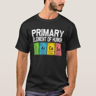 T-shirt Science vintage Sarcasme S Ar Ca Sm Élément primai