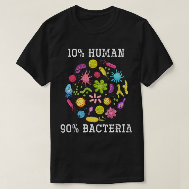 T-shirt Sciences naturelles Bactéries Scientifique Cadeau  (Design devant)
