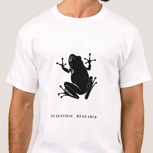T-shirt Scientific Research Frog Minimalist Graphic (Créateur téléchargé)