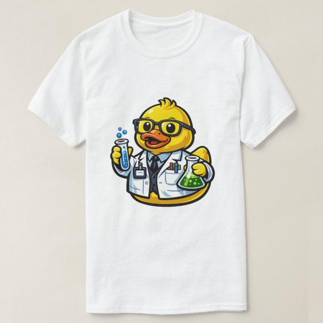 T-shirt Scientifique Canard en Caoutchouc (Design devant)
