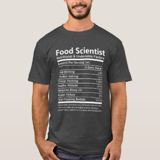 T-shirt Scientifique de l'alimentation nutritionnelle et i