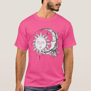 T-shirt Scientifique de l'espace Corps céleste Soleil Lune