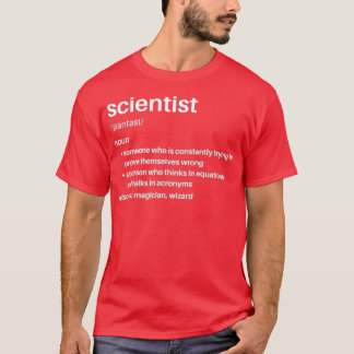 T-shirt Scientifique Définition amusante