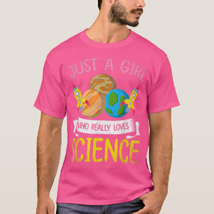 T-shirt Scientifique Femmes Chimiste Juste Une Fille Qui A