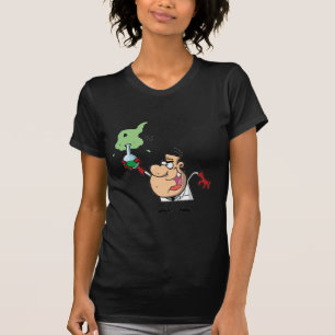 T-shirt Scientifique Fou Drôle Tenant une Potion Verte