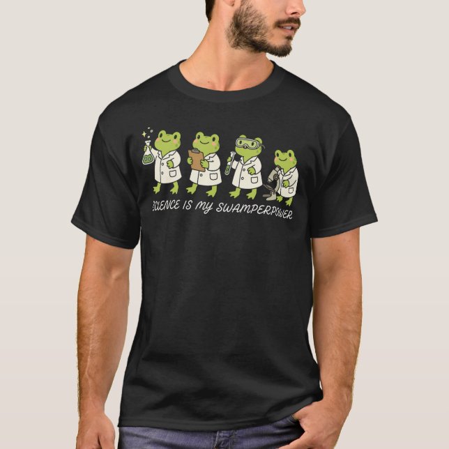 T-shirt Scientifique Grenouille La Science Est Mon (Devant)