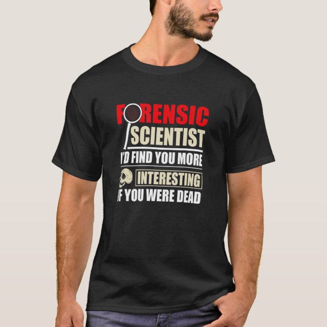 T-shirt Scientifique juricomptable Forensics Étudiant en s (Devant)