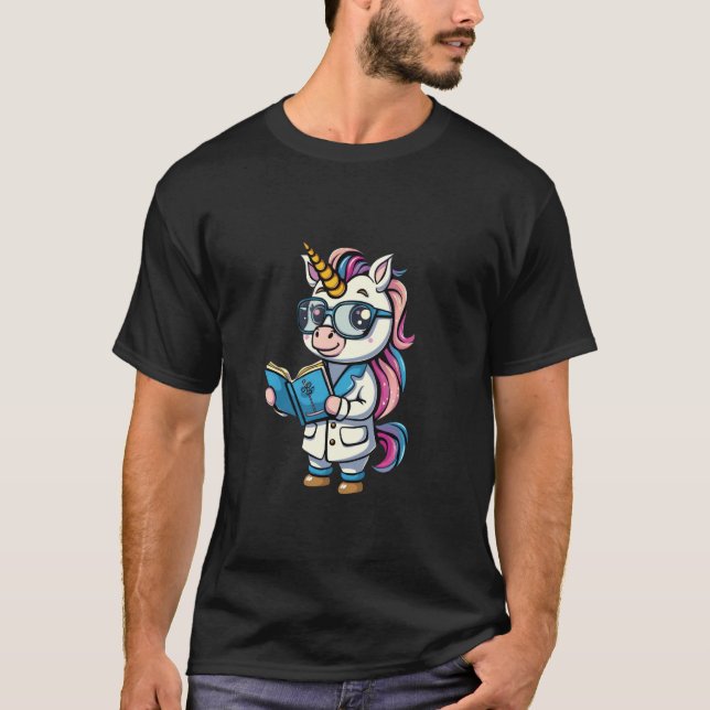T-shirt Scientifique licorne mignonne (Devant)