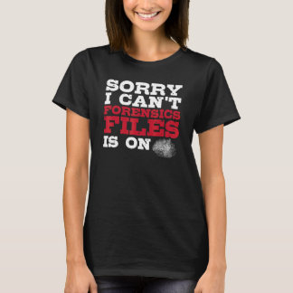T-shirt Scientifique médico-légal Enquêteur criminel  Scie