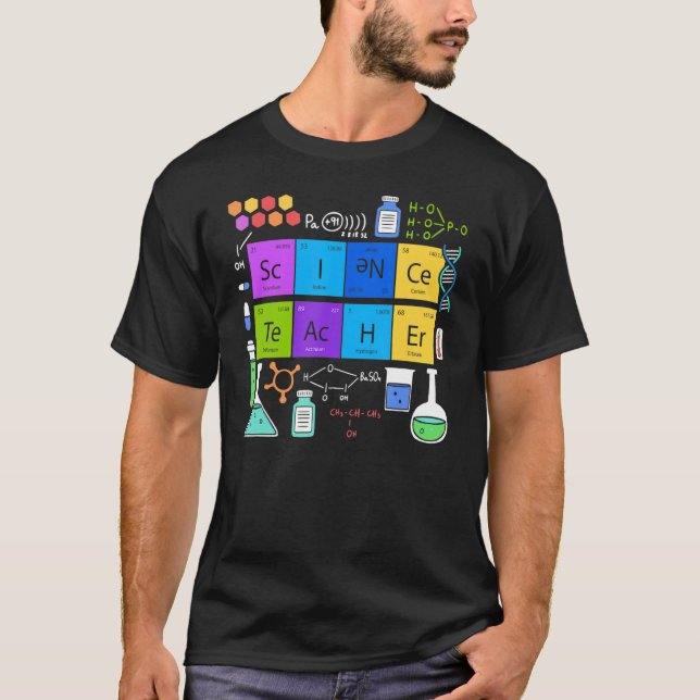 T-shirt Scientifique Science Chimie Fan Elements Professeu (Devant)