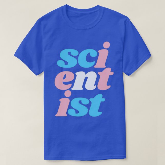 T-shirt scientifique transversal no frontière 1 (Design devant)