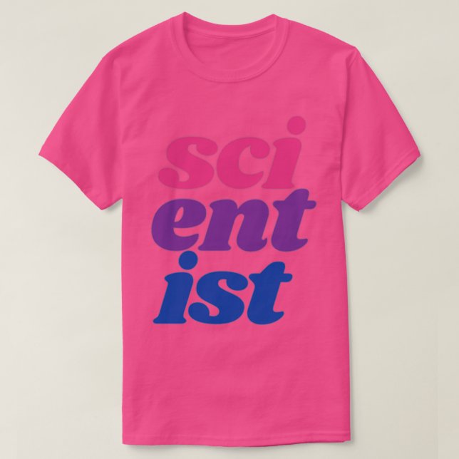 T-shirt scientifique vertical (Design devant)