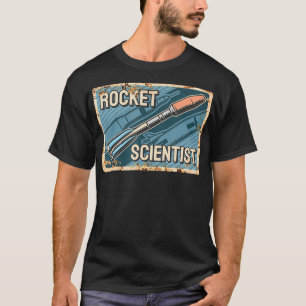 T-shirt Scientifique vintage en roquettes Génie aérospatia