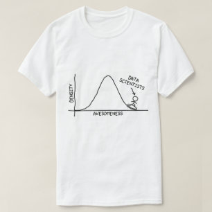 T-shirt Scientifiques impressionnants de données