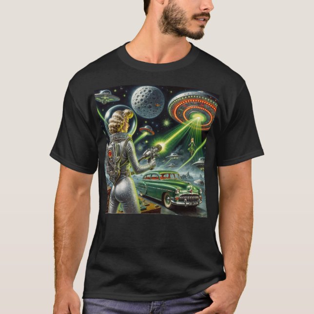 T-shirt SciFi Pin-Up (Devant)