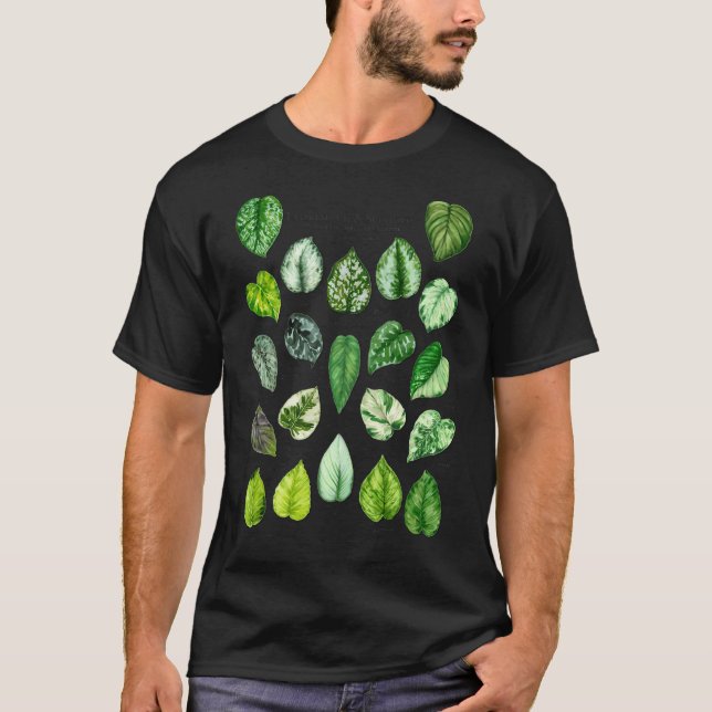T-shirt Scindapsus Pothos Variétés Lumière (Devant)