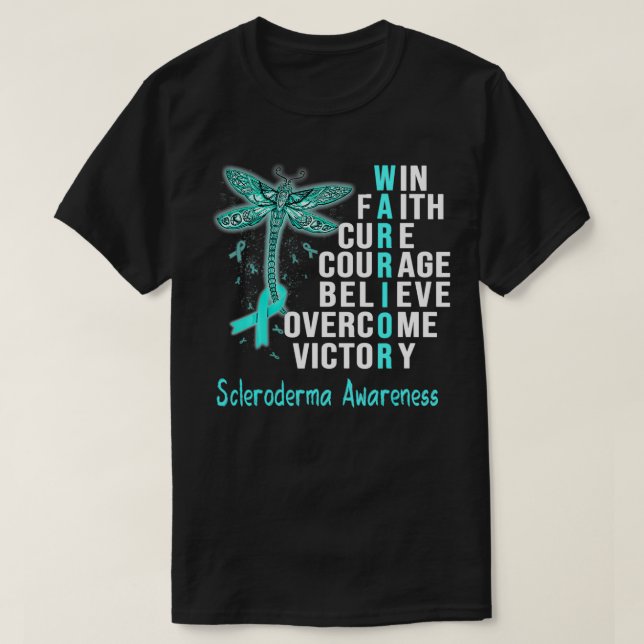 T-shirt Scleroderma Guerrier Scleroderma Sensibilisation S (Design devant)
