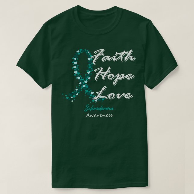 T-shirt Scleroderma Sensibilisation Foi Espoir Amour Dans  (Design devant)