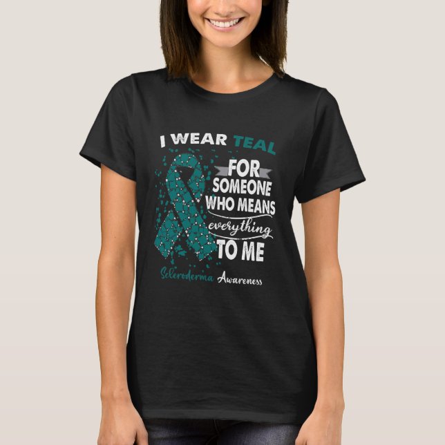T-shirt Scleroderma Sensibilisation Guerrier Soutien Survi (Devant)