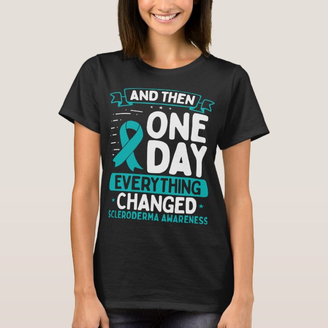 T-shirt Scleroderma Sensibilisation Guerrier Survivant Rub (Devant)